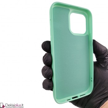 Kieto silikono 2 mm.storio dėklas - mėtinis (Apple Iphone 14 Pro Max)